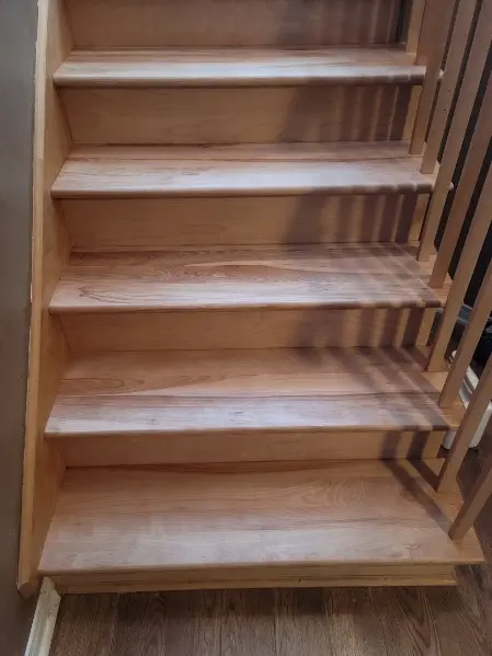 sablage d'escalier et rampe